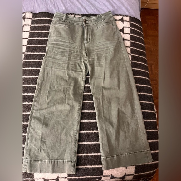 Du/er wide leg high waist crop pants - Picture 2 of 8